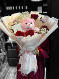 The "Sweetheart Embrace" Teddy Bear Bouquet